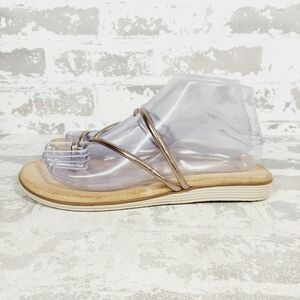 Cordani Clear and Tan Sandals